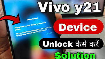 Please insert a valid jio sim to unlock device vivo y21 | device locked please insert a valid jio