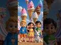 ice cream party #kidscartoon #shortvideo #shorts #kidsrecipes