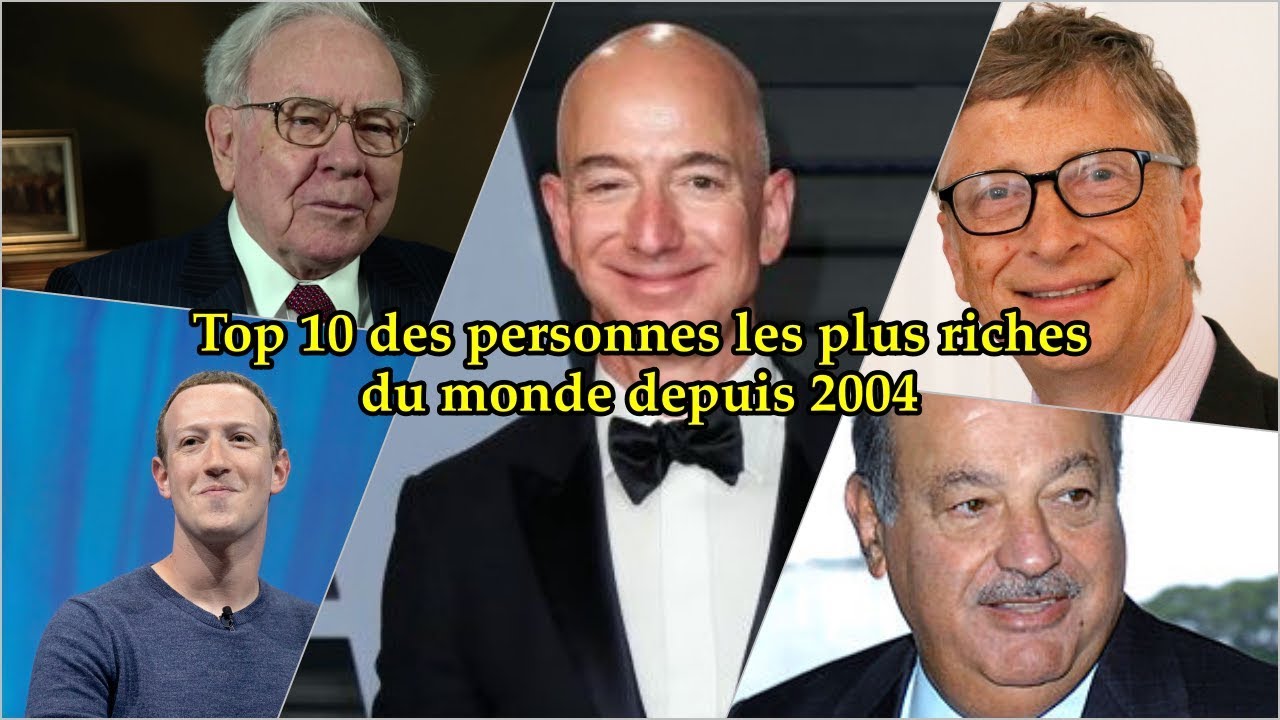 Top 10 des personnes les plus riches du monde depuis 2004 💸 YouTube
