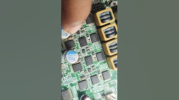 LAN Light Blinking capacitor burn than motherboard Restart problem Starting #chiplevelrepair #shorts