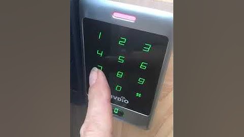 When you enter [*123456#] the LED flash like this? Tivdio access control (version of touch screen)