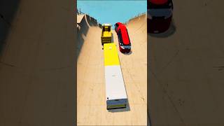 Local Yellow Bus Vs Steep Road 😱 | #beamngdrive #shorts #automobile