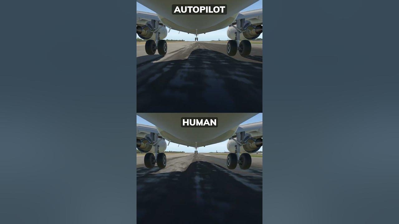 Autopilot VS Human Landing An Airplane YouTube