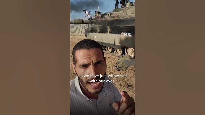 Palestinian fighters seizing Israeli tanks in Gaza - DayDayNews
