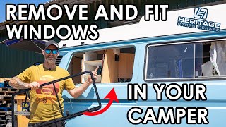 HOW TO REMOVE A CAMPER VAN WINDOW - and fit SSP Vented Windows!