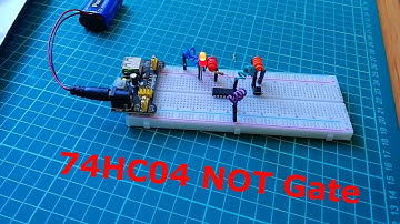 74HC04 ile Değil Kapısı Uygulama Devresi Yapımı