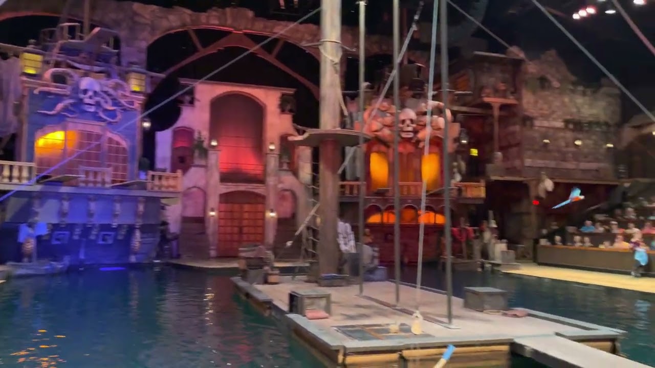 Video 1 of parrots flying around the theater at Pirate’s Voyage dinner and show in Pigeon Forge, TN.