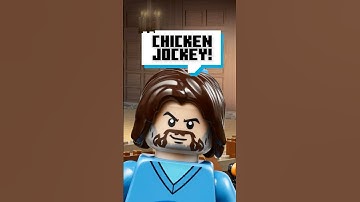 Chicken Jockey... in LEGO bricks?! 🐔🧟 #Shorts