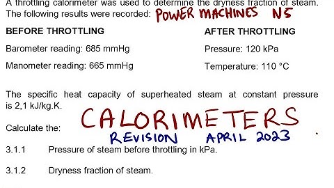 Power Machines N5 CALORIMETERS APRIL 2023 Revision @mathszoneafricanmotives