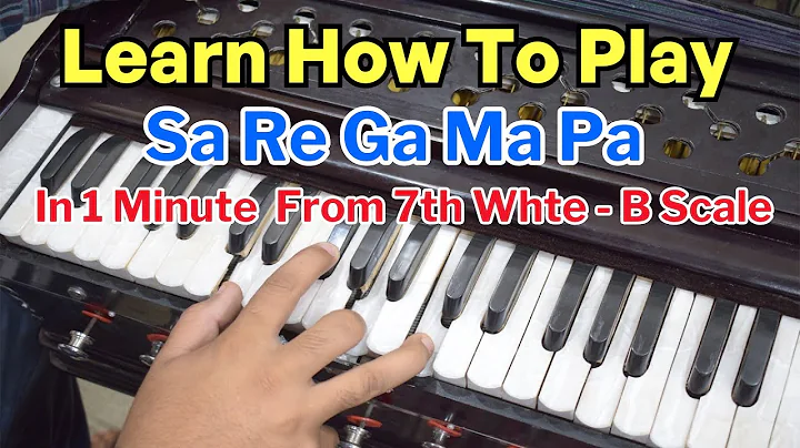 Learn How To Play Sa Re Ga Ma Pa | 7th White Scale | Harmonium Tutorial | #harmoniumguru