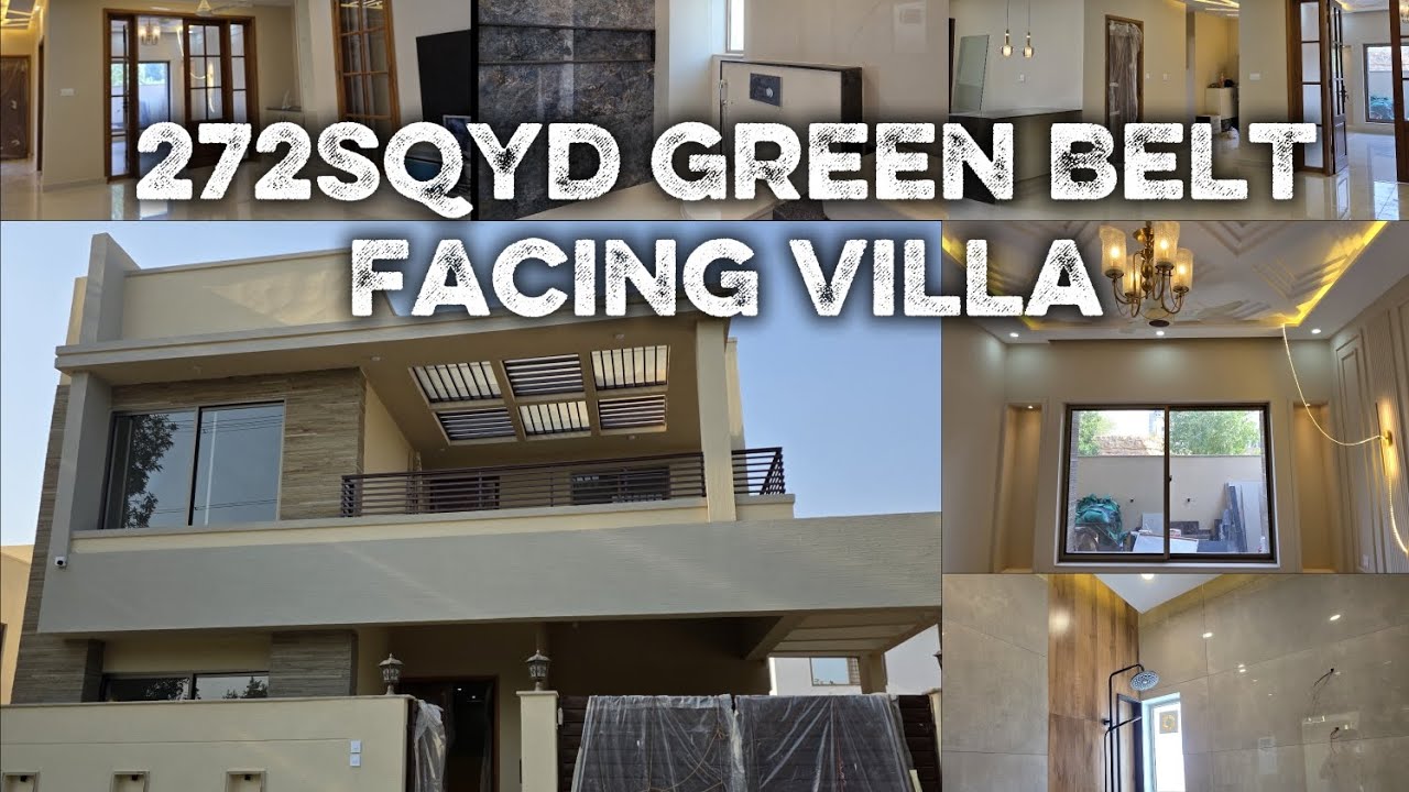 Premium Feel “272 Sqyd Green Belt Facing Luxury Designer House Tour | Bahria Town Karachi