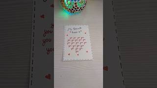 Handmade cute card love ones #foryou #handmade #diy #giftideas #shortsviral #ytshorts #unitedstates