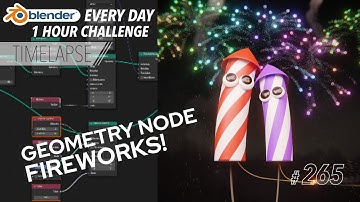 Launching into the New Year with Geometry Nodes - Blender Every Day #265