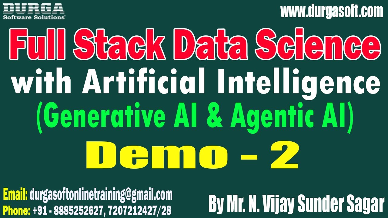 FULL STACK DATA SCIENCE with Artificial Intelligence tutorials || by Mr ...