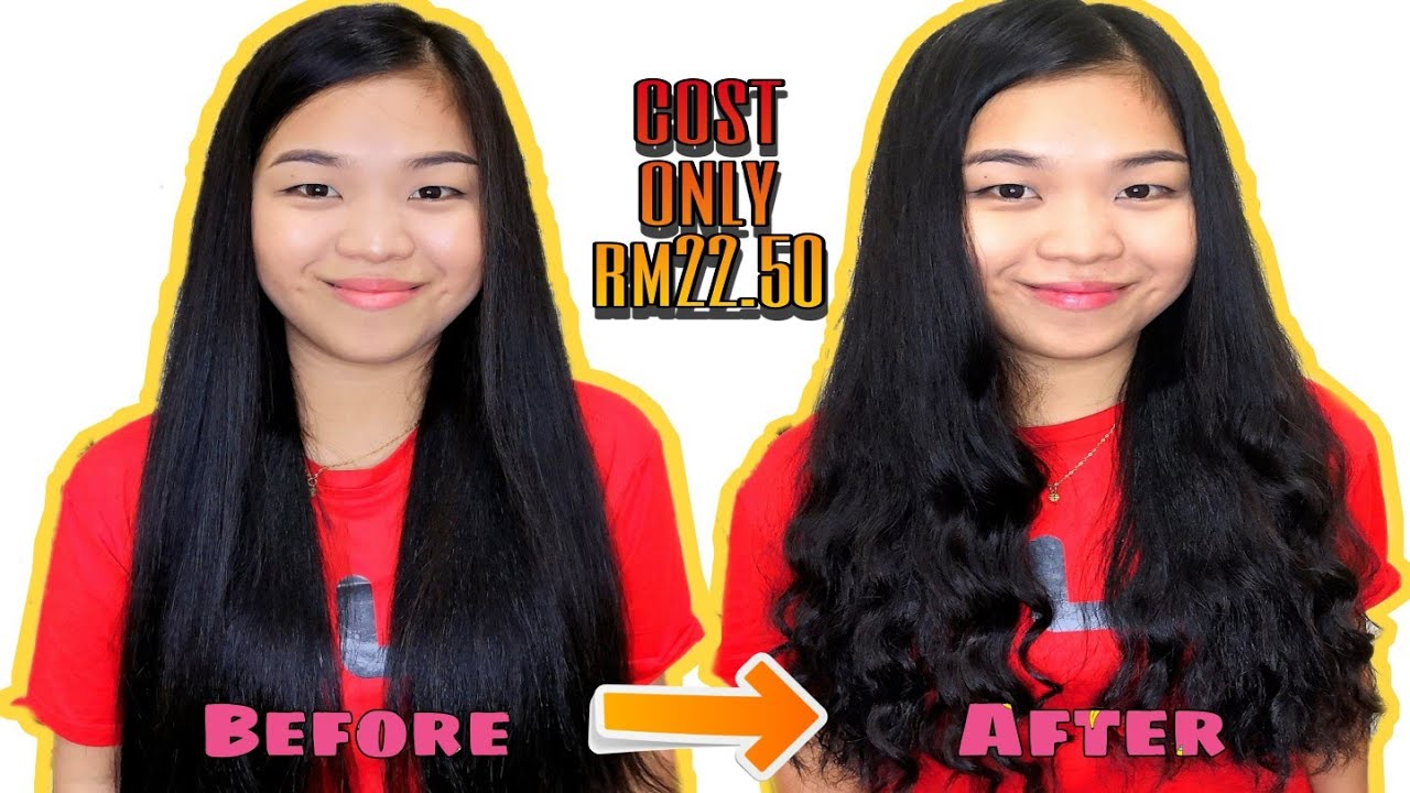permanent curly hair at home during pkpb cost only rm22.50 YouTube