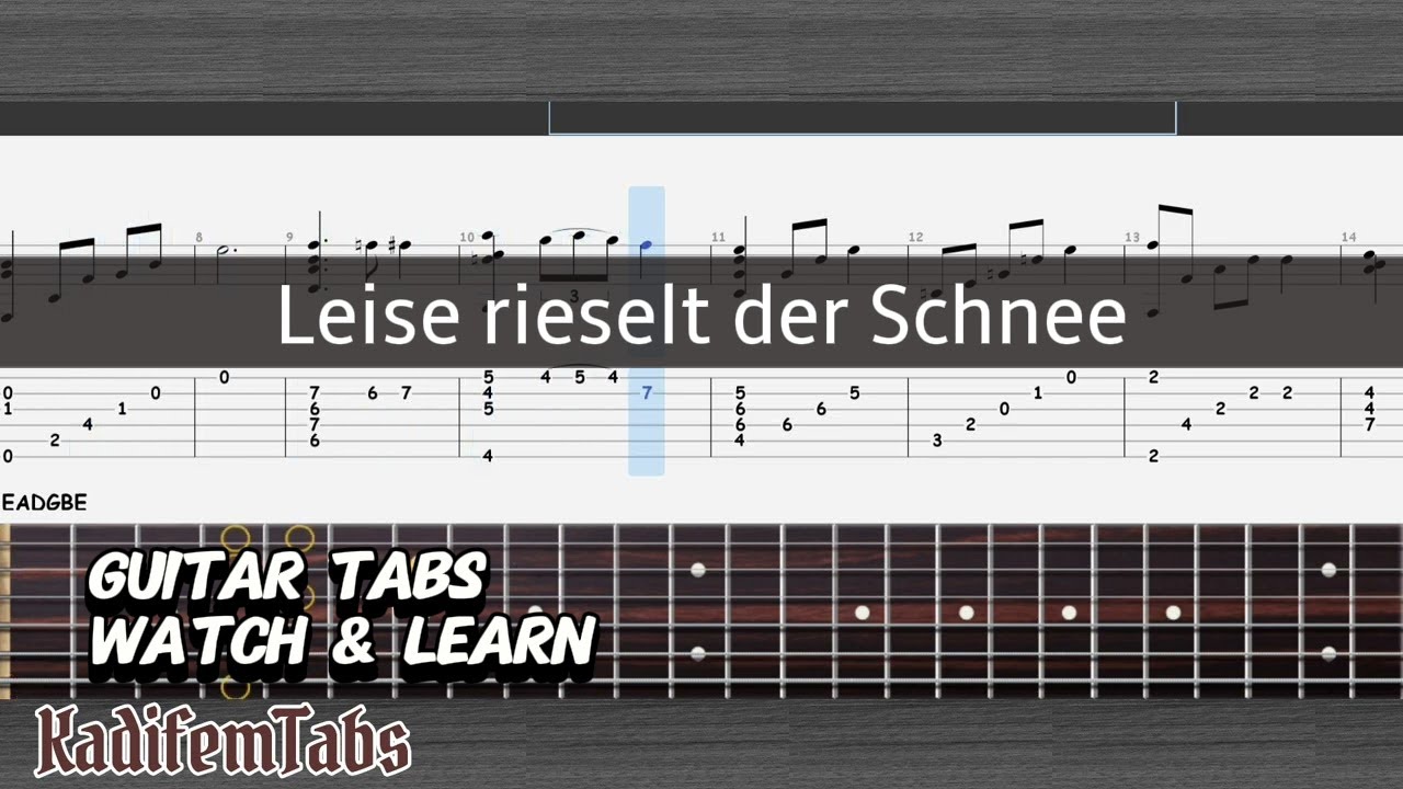 Leise rieselt der Schnee | Fingerstyle Guitar Tabs - YouTube