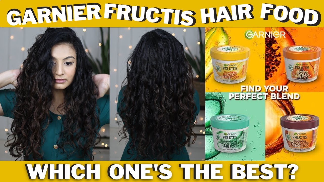 Garnier Fructis Hair Food - Which One Should You Buy? | Opinion on 2b 2c 3a  Wavy Curly Hair - YouTube