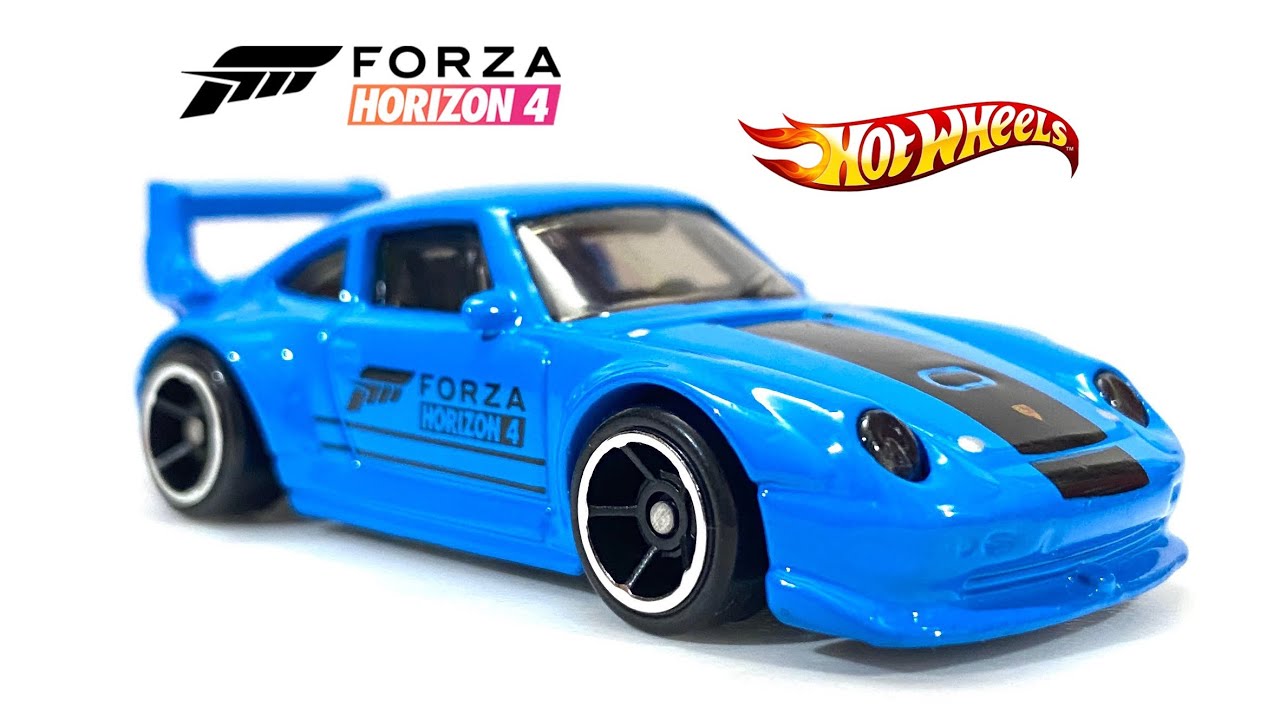  Hot Wheels Forza Horizon 4 Porsche 911 GT2 [993] 6/6, Blue :  Toys & Games