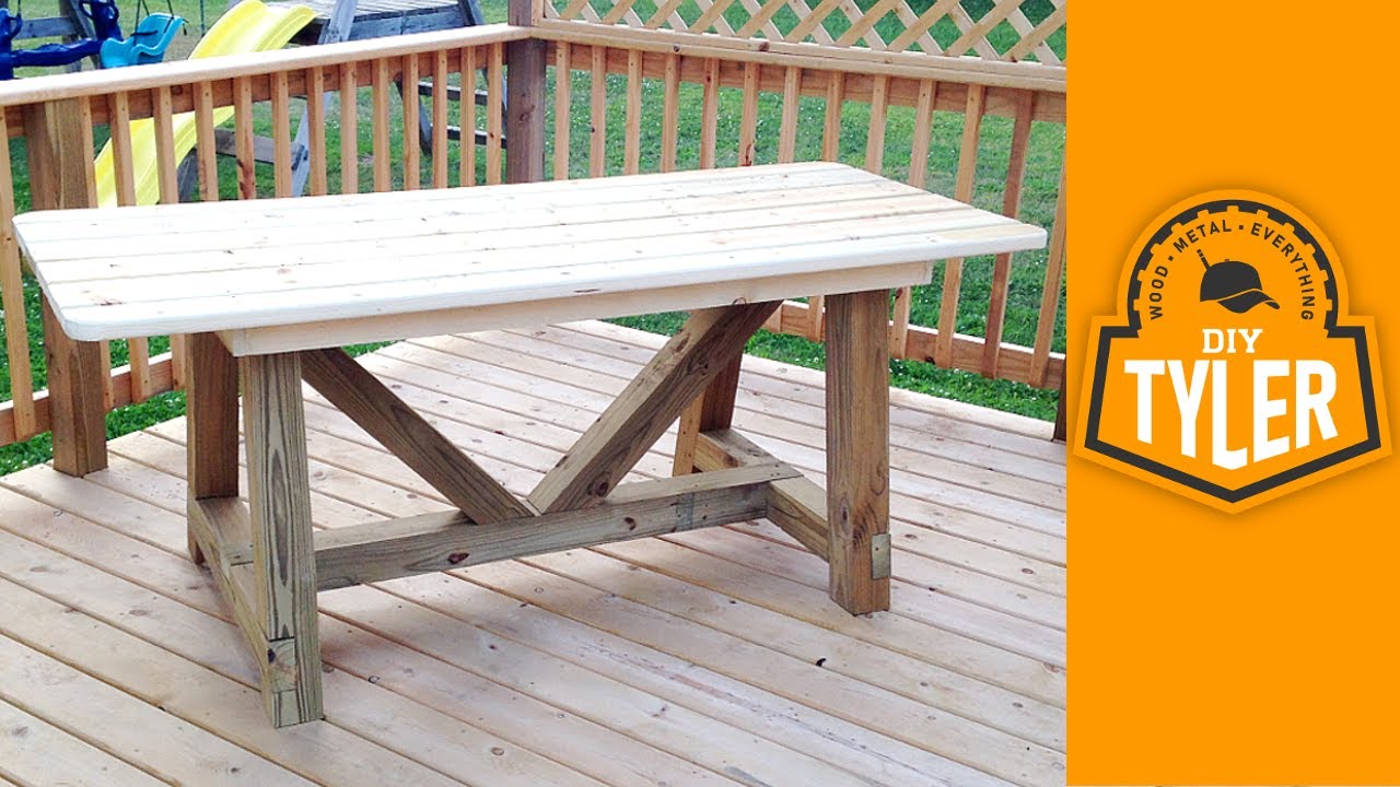 6ft 4x4 Truss Picnic Table - YouTube