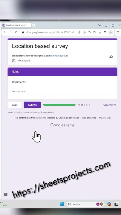 How to get Geolocation using Google form #googlesheets #shorts - YouTube