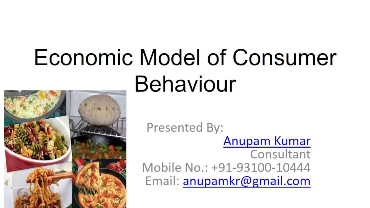 consumer behavior model  2022  Economic Model of Consumer Behaviour