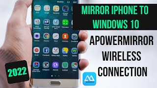 Mirror iPhone IOS to Windows 10 Using ApowerMirror - Wireless Connection - 2022 screenshot 1