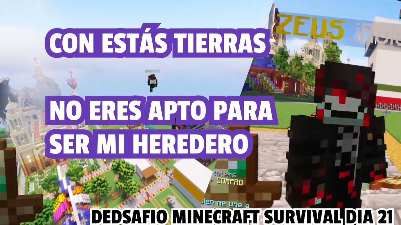 ROIER hace un tour a VEGETTA en sus tierras - DIOSES MINECRAFT SURVIVAL DIA 21 