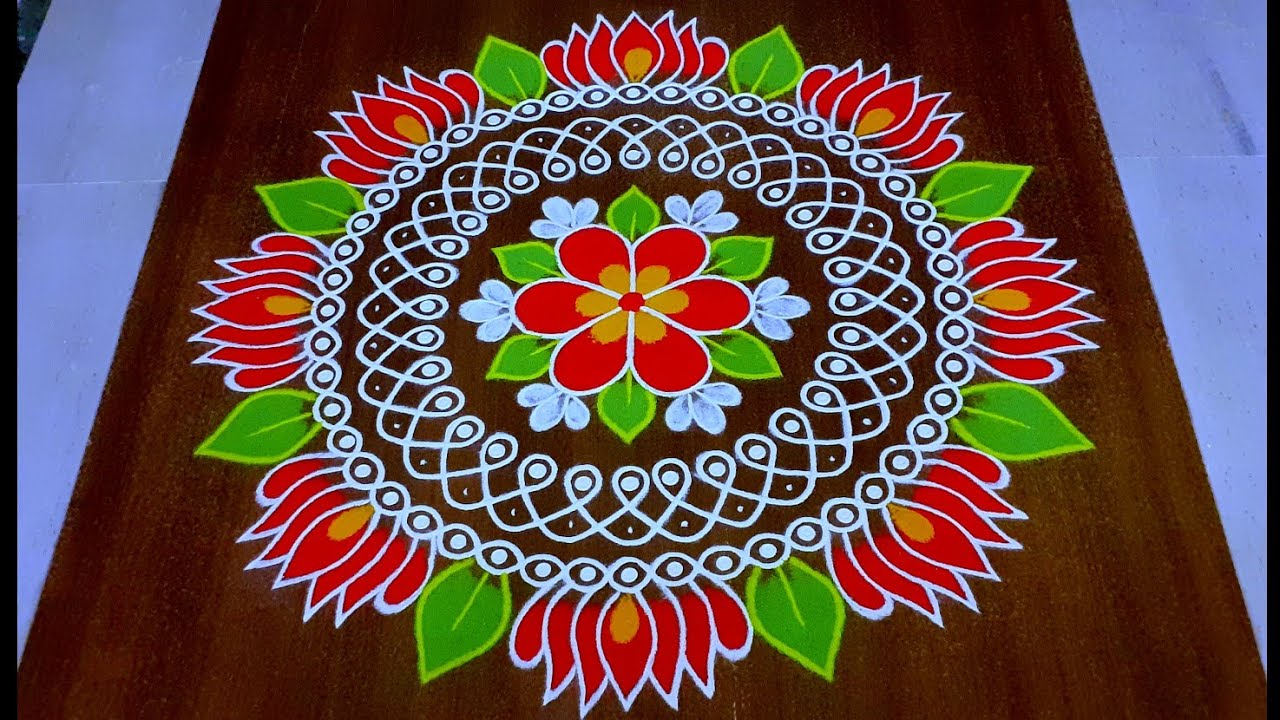 Competition muggulu 2026 🌸 Beautiful festival rangoli 🌸 Colourfull big rangoli design || Naa Rangoli