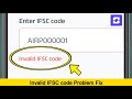 Invalid IFSC code problem fix | Super Money Invalid IFSC code problem