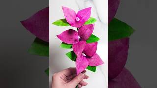 DIY Artificial Flower Tree ✨🌱 #diy #craft #paperflower #handmade #howtomake #shorts