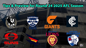 TIPS AFL Round 24 2025 Preview & Summary of Brownlow Votes after Round 23 Video #afl #footie #sports