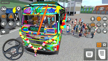 💥Best Bus Simulator Indonesia Full Lighting New Sri Kumaran Map Mod Android Gameplay Video 