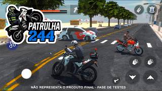 TRAILEIR DE PRÉ-REGISTRO DO NOVO JOGO PATRULHA 244! 🔥🚔🏍 screenshot 1