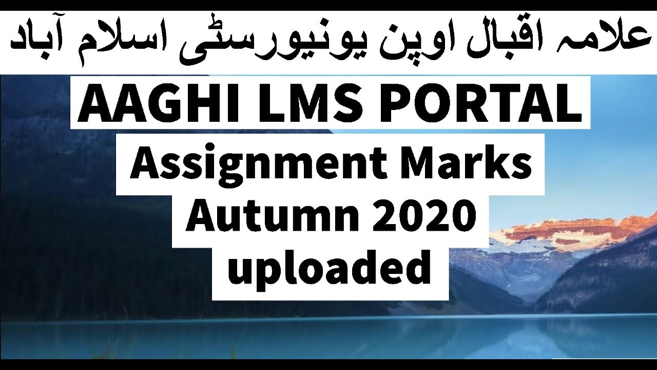 aiou assignment marks autumn 2020 fa