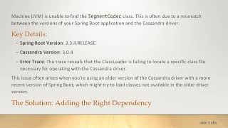 Resolving ClassNotFoundException in Spring Boot with Cassandra: A Step-by-Step Guide Net Worth