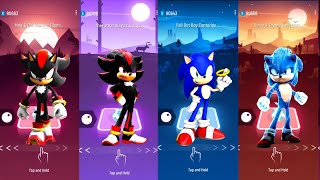 Epic Battle  Shadow vs Shadow The Hedgehog vs Sonic vs Sonic The Hedgehog in Tiles Hop!