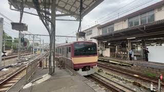 【奇跡の1%！】E531系K423編成＋E531系K451編成（両方とも赤電ラッピング）が普通土浦行きとして上野駅6番線を発車するシーン　2025年5月11日16時33分撮影