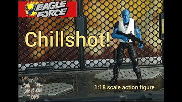 Eagle Force Vs. R.I.O.T Chillshot 1:18 scale action figure by Fresh Monkey Fiction. Very cool.
