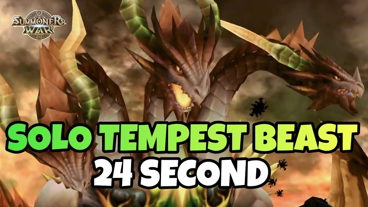 24 SECOND!!! FOR TEMPEST BEAST LEVEL 5 [Summoners War : Sky Arena]