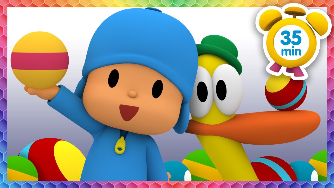 CANCIONES INFANTILES de POCOYÓ - Aplaude si eres muy feliz [35 min] Caricaturas y dibujos animados