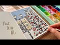 Christmas landscape painting  etchr sketchbook and brush set review jelly gouache