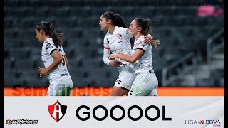 Gol de A. González | Rayadas 0 - 1  Atlas | LigaBBVAMXFemenil | #GritaMéxicoA21 #Semifinales