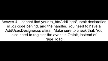 ASP NET CNo Button OnClick even not firing
