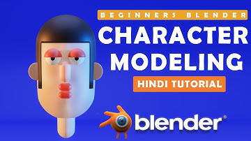 (Hindi) How to make a easy cartoon character in blender | Blender Beginner Tutorial In Hindi