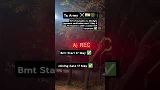 Ta Army Document verification start #indianarmy #rangroot #army