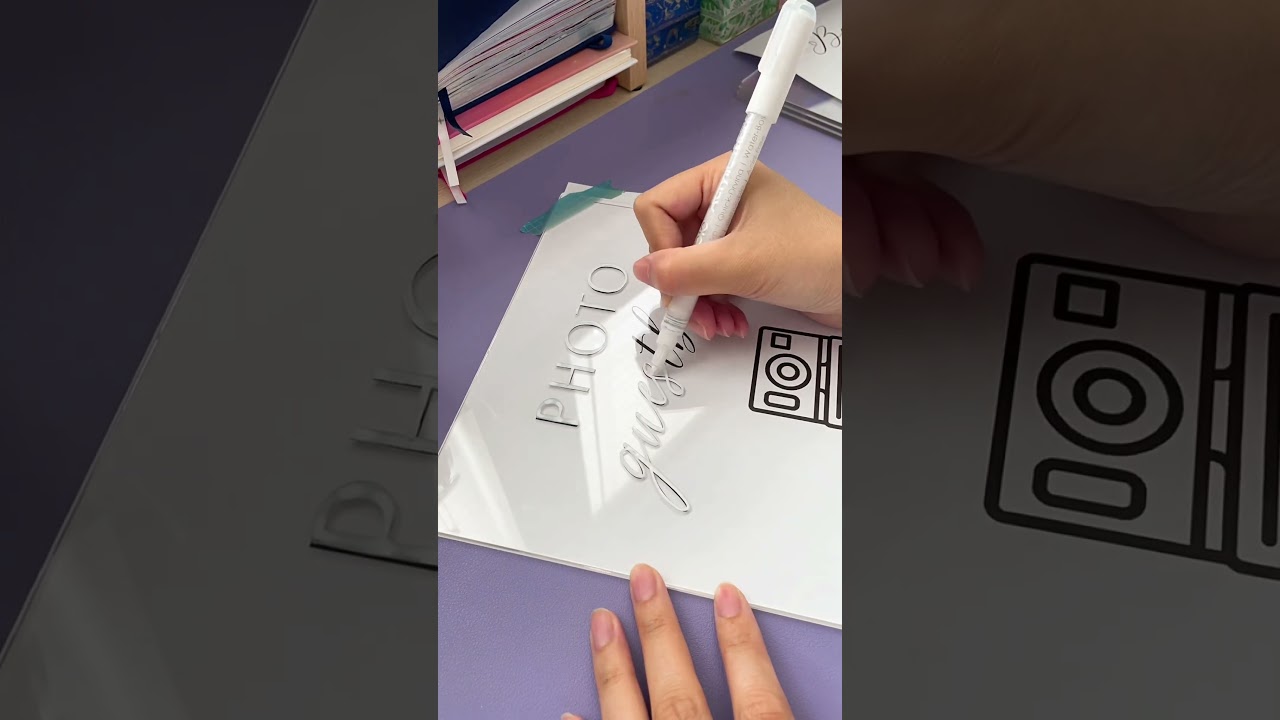 8x10 photo guestbook wedding signage on acrylic ✨ 