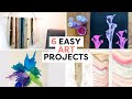 6 easy art diys for the weekend  easy art projects