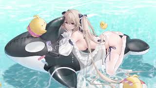 Azur Lane Anchorage Dolphins And Swim Lessons Live Wallpaper [Two Versions Available For Download!]