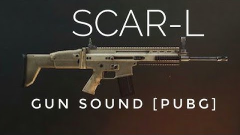 SCAR-L Gun sound [PUBG] single,auto, with suppressor,without suppressor, reloading sound