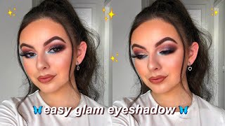 an easy glam eyeshadow tutorial! | ft. ABH X Amrezy palette!